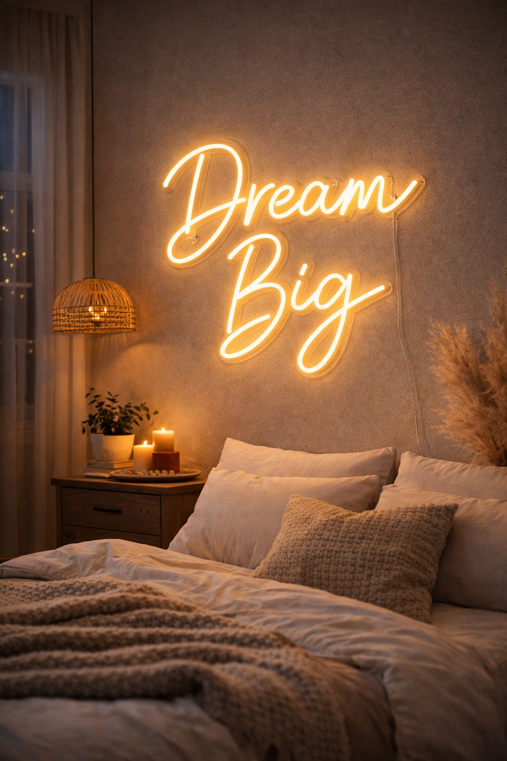 Ditt neonskilt – Dream Big – To linjer