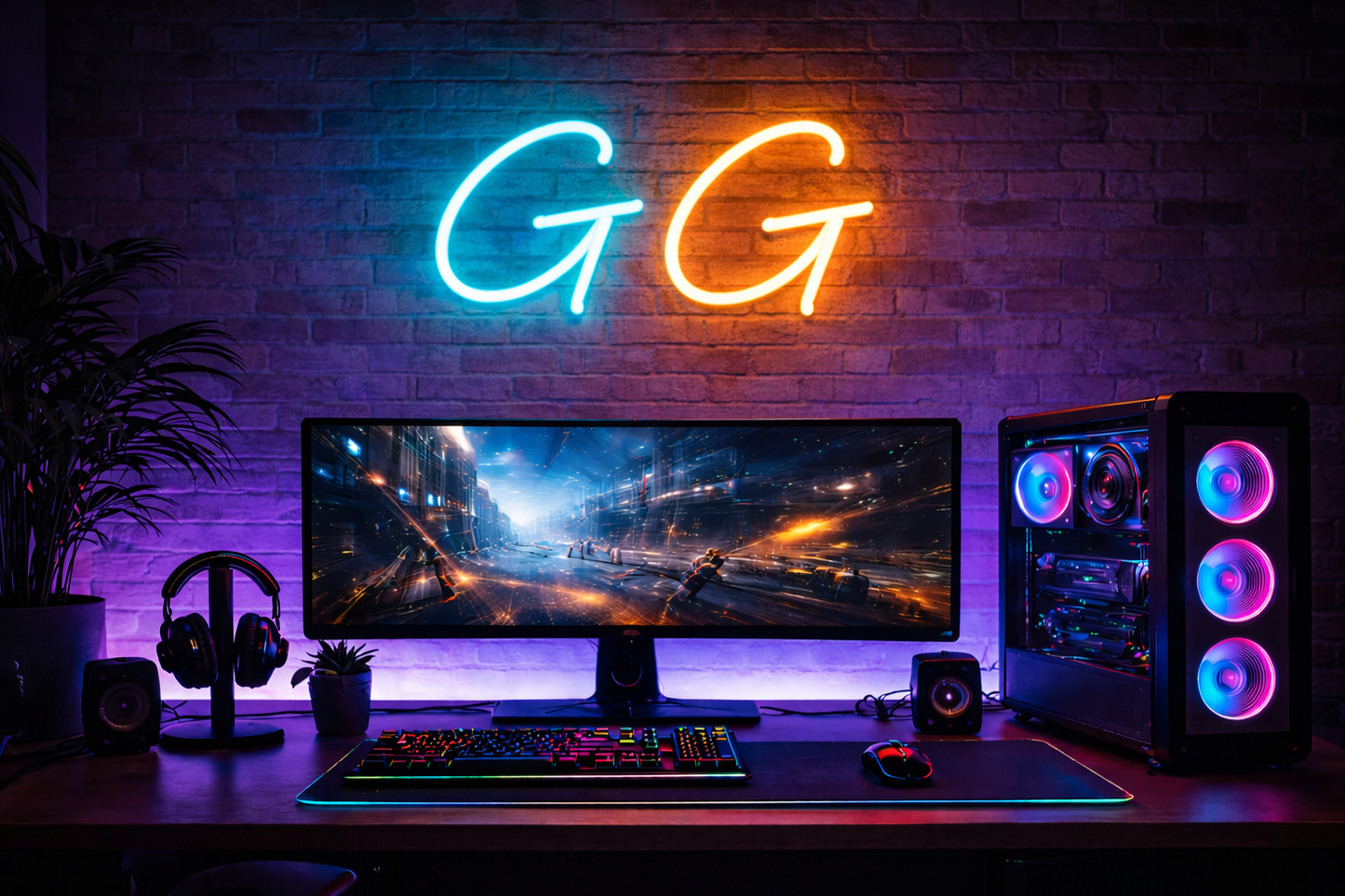 Ditt neonskilt – GG
