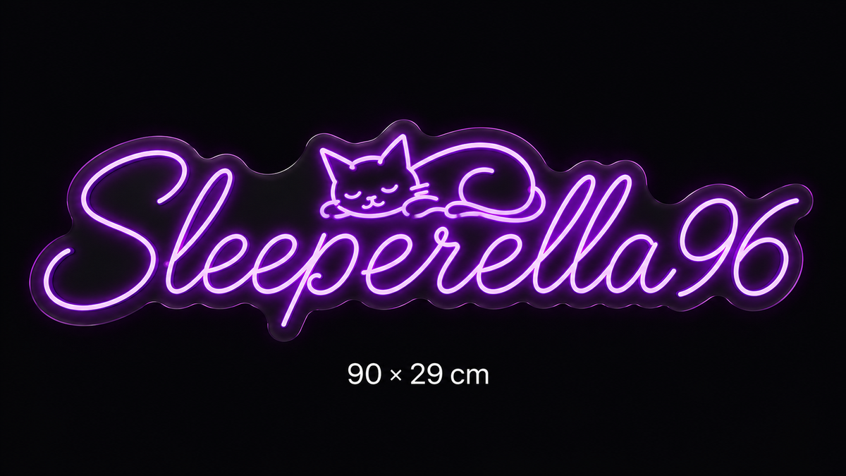 LED Neonschild: Sleeperella96 - RGBW - 90cm