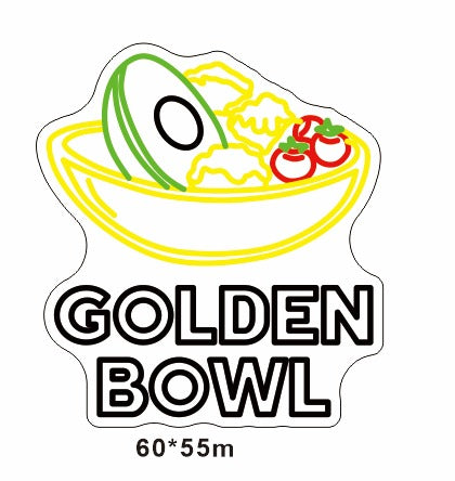 Golden Bowl LED-neonskilt