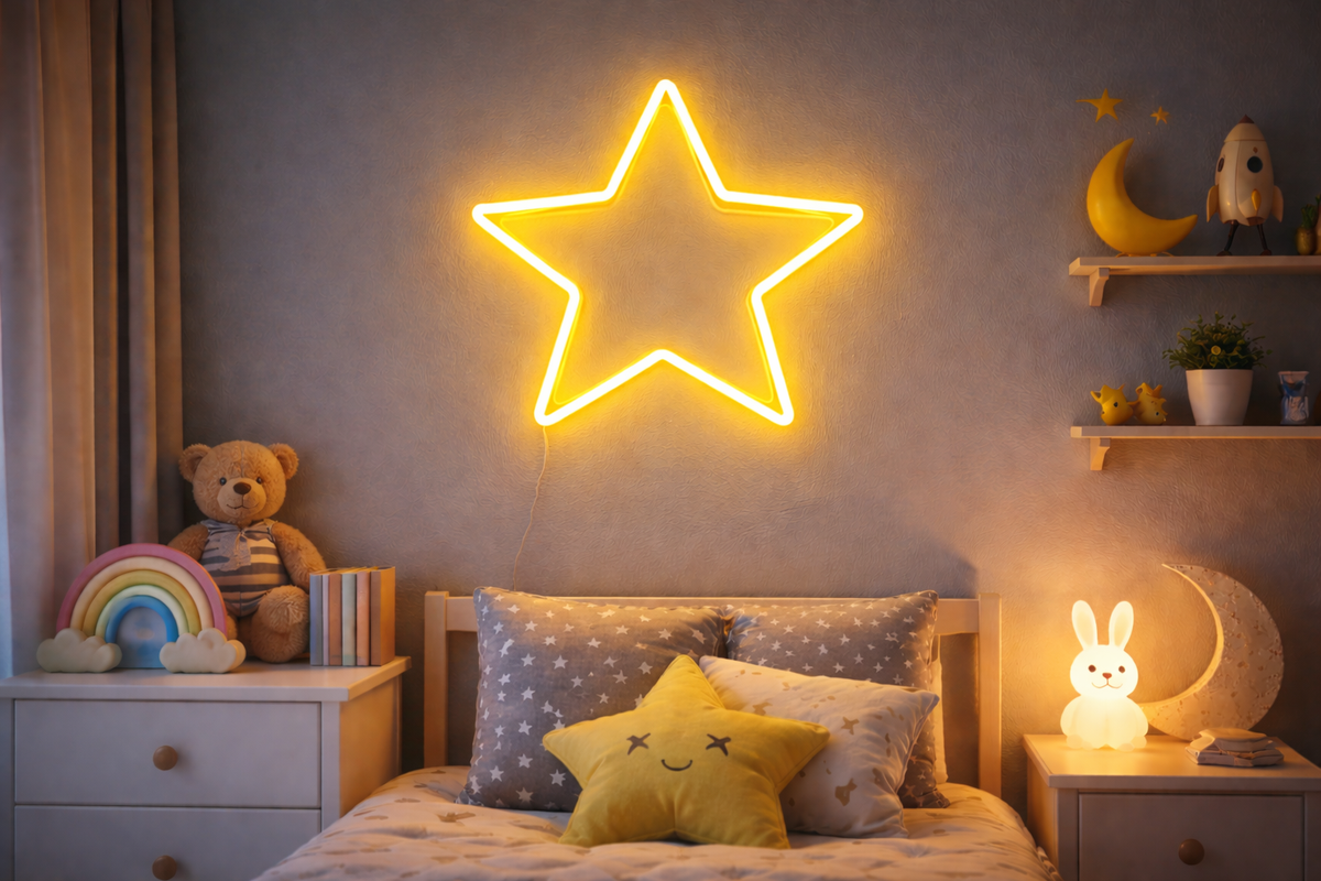 Neonskiltet ditt – Stjerne LED-neonskilt