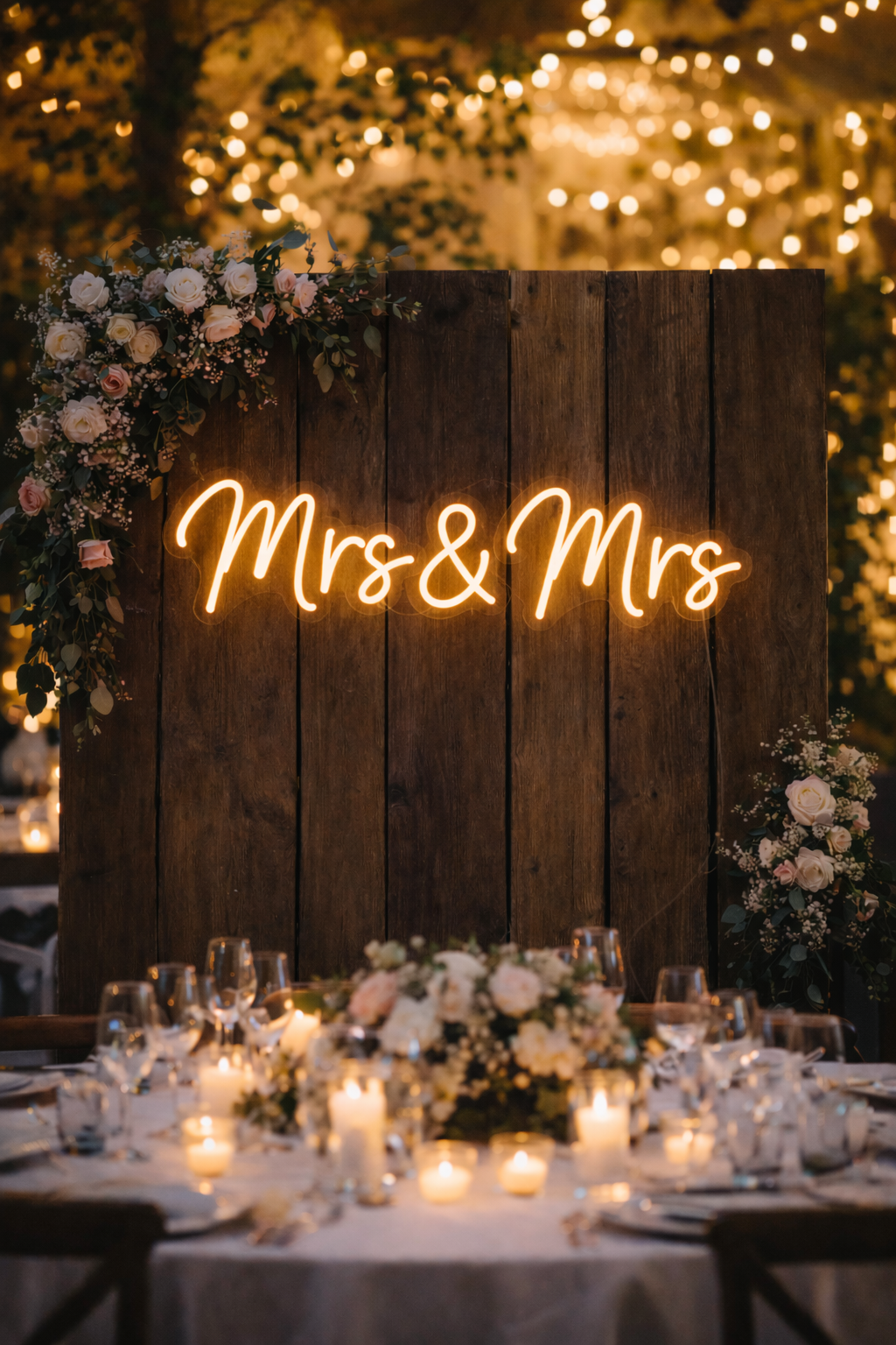 Neonskiltet ditt – «Mrs & Mrs»