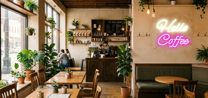 Neonskiltet ditt – HELLO COFFEE
