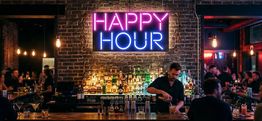 Neonskiltet ditt – HAPPY HOUR