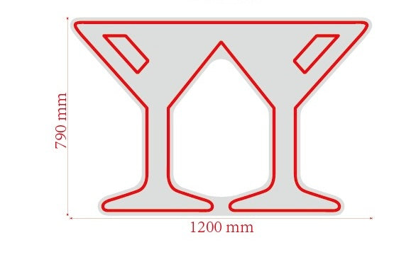 LED Neonschild: Oliver - Farbe: Rot - 120x79cm - 12mm LEDs