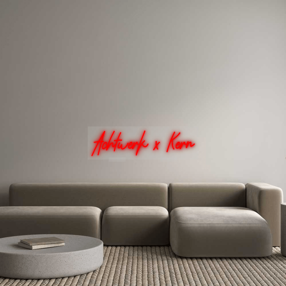 Personalisierbares Neon - LED - Schild in Pink, ideal als Wanddekoration für Wohnzimmer oder Geschäftsräume