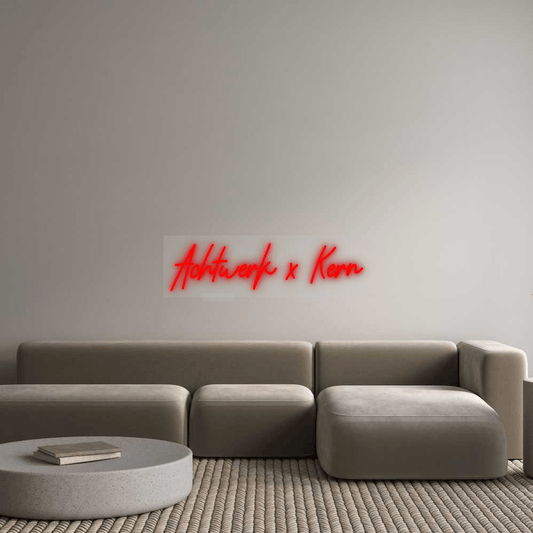 Personalisierbares Neon - LED - Schild in Pink, ideal als Wanddekoration für Wohnzimmer oder Geschäftsräume