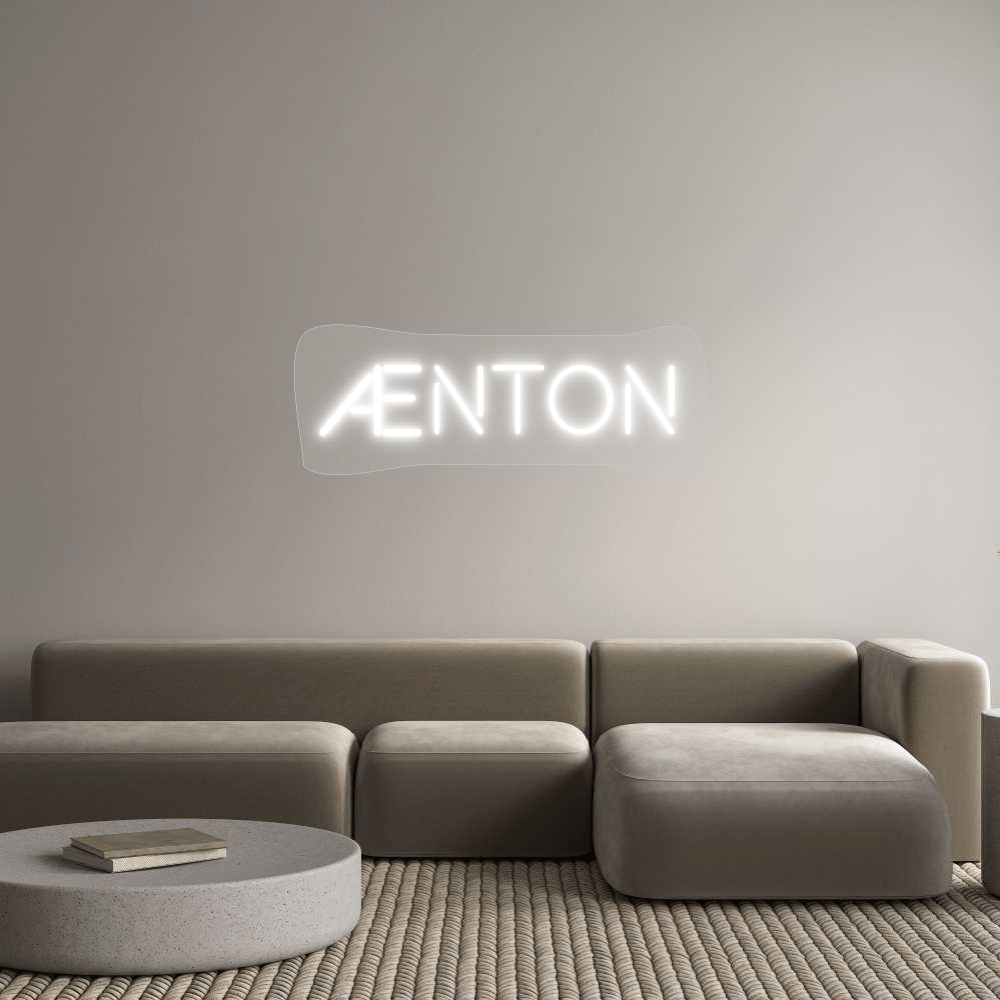 Personalisierbares Neon - LED - Schild in Pink, ideal als Wanddekoration für Wohnzimmer oder Geschäftsräume