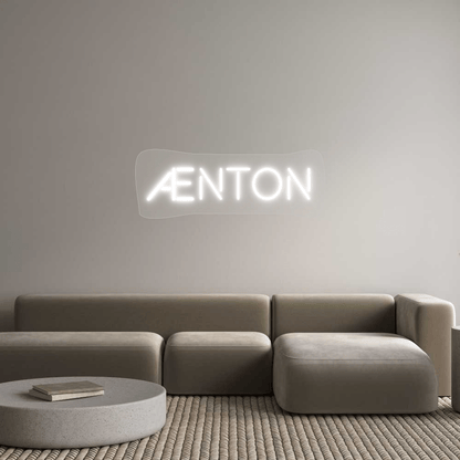 Personalisierbares Neon - LED - Schild in Pink, ideal als Wanddekoration für Wohnzimmer oder Geschäftsräume