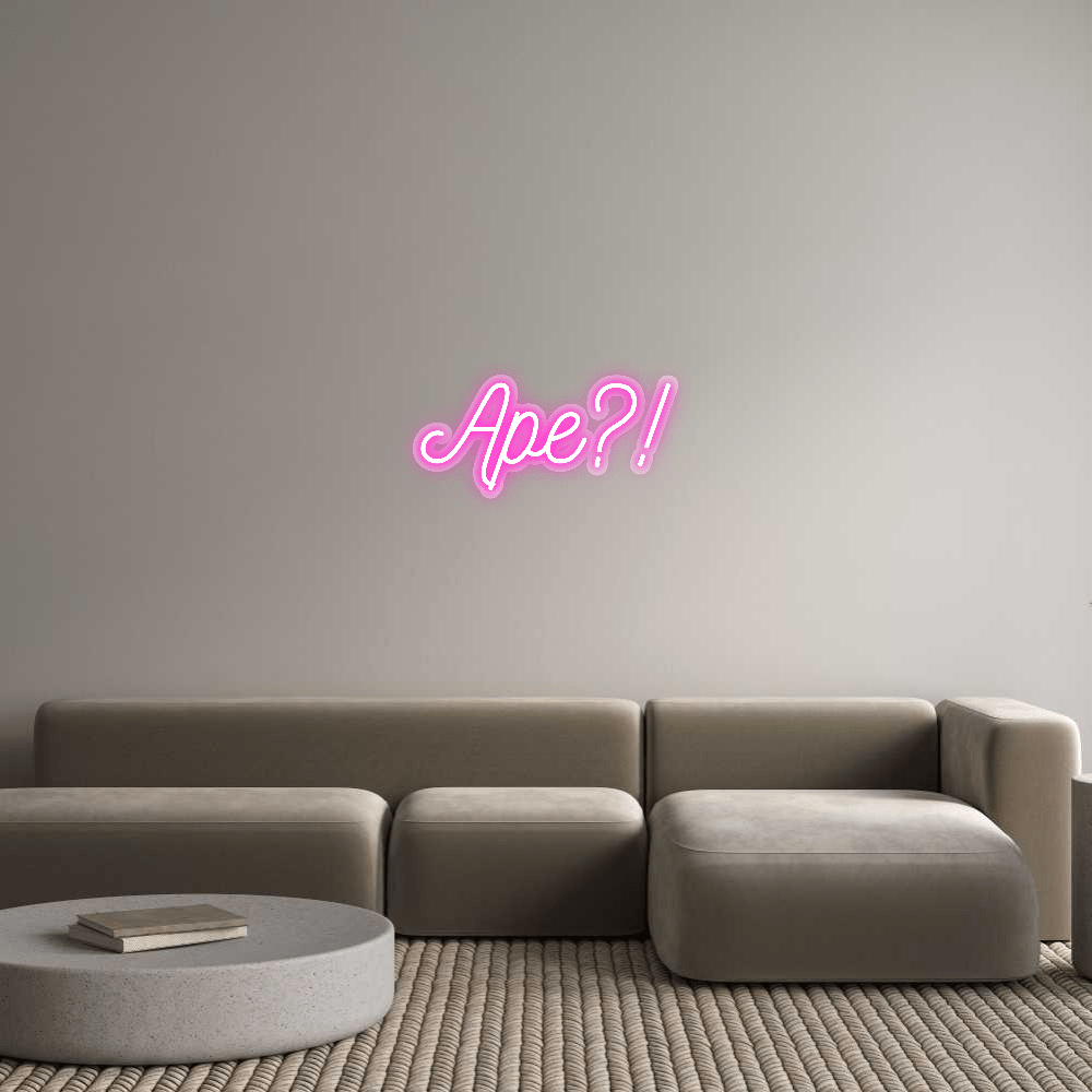 Personalisierbares Neon - LED - Schild in Pink, ideal als Wanddekoration für Wohnzimmer oder Geschäftsräume