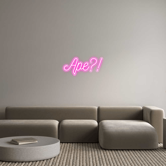 Personalisierbares Neon - LED - Schild in Pink, ideal als Wanddekoration für Wohnzimmer oder Geschäftsräume