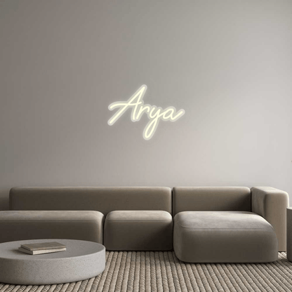 Personalisierbares Neon - LED - Schild in Pink, ideal als Wanddekoration für Wohnzimmer oder Geschäftsräume