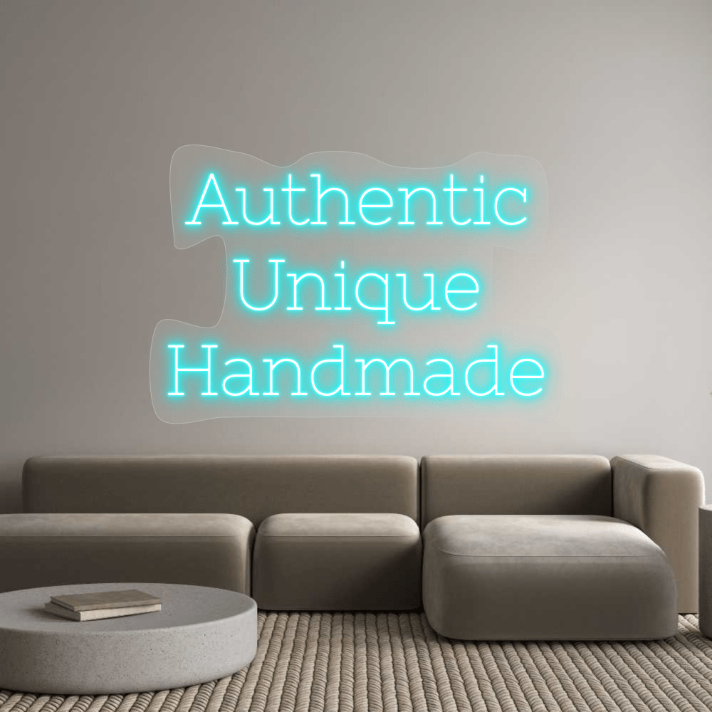 Personalisierbares Neon - LED - Schild in Pink, ideal als Wanddekoration für Wohnzimmer oder Geschäftsräume