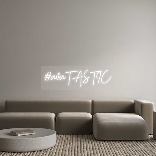 Personalisierbares Neon - LED - Schild in Pink, ideal als Wanddekoration für Wohnzimmer oder Geschäftsräume