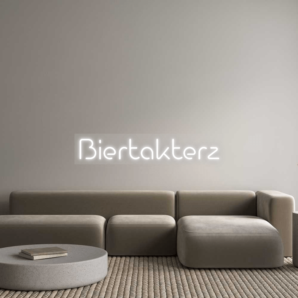 Personalisierbares Neon - LED - Schild in Pink, ideal als Wanddekoration für Wohnzimmer oder Geschäftsräume