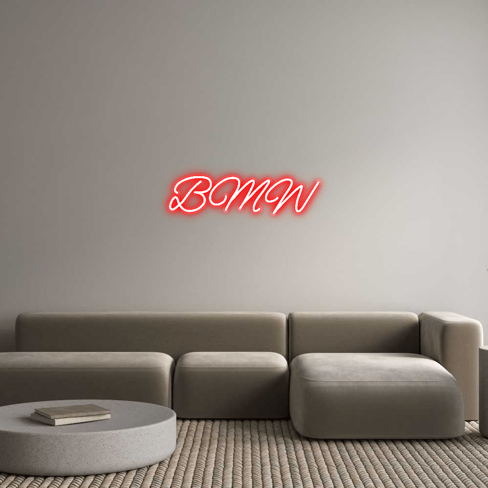 Personalisierbares Neon - LED - Schild in Pink, ideal als Wanddekoration für Wohnzimmer oder Geschäftsräume