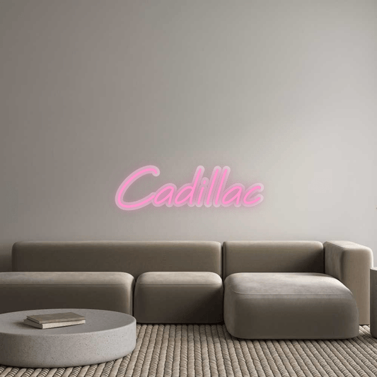 Personalisierbares Neon - LED - Schild in Pink, ideal als Wanddekoration für Wohnzimmer oder Geschäftsräume