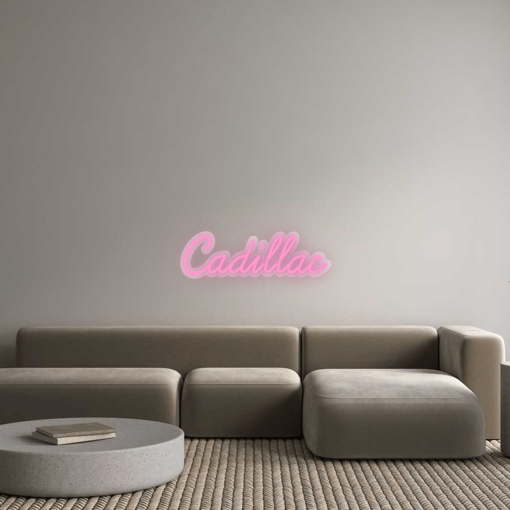 Personalisierbares Neon - LED - Schild in Pink, ideal als Wanddekoration für Wohnzimmer oder Geschäftsräume