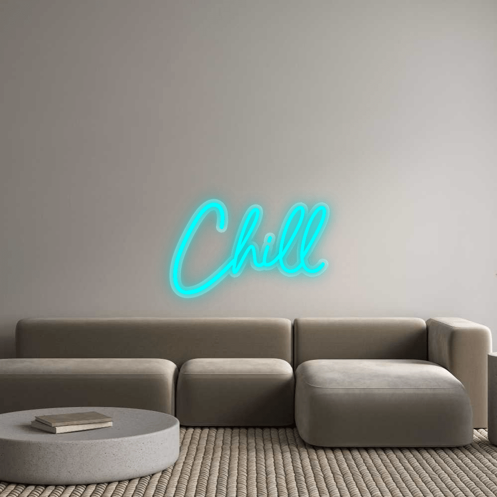 Personalisierbares Neon - LED - Schild in Pink, ideal als Wanddekoration für Wohnzimmer oder Geschäftsräume