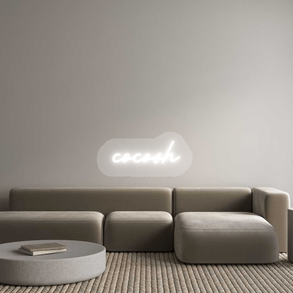 Personalisierbares Neon - LED - Schild in Pink, ideal als Wanddekoration für Wohnzimmer oder Geschäftsräume