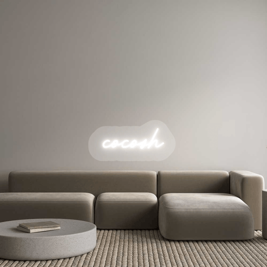 Personalisierbares Neon - LED - Schild in Pink, ideal als Wanddekoration für Wohnzimmer oder Geschäftsräume