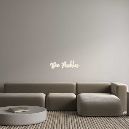 Personalisierbares Neon - LED - Schild in Pink, ideal als Wanddekoration für Wohnzimmer oder Geschäftsräume