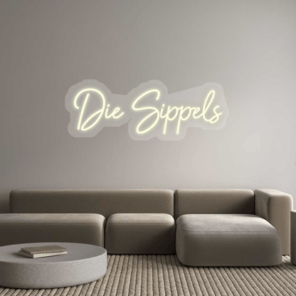 Personalisierbares Neon - LED - Schild in Pink, ideal als Wanddekoration für Wohnzimmer oder Geschäftsräume