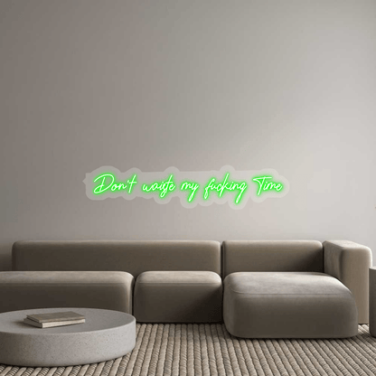 Personalisierbares Neon - LED - Schild in Pink, ideal als Wanddekoration für Wohnzimmer oder Geschäftsräume