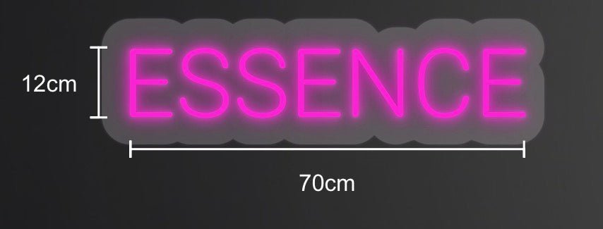 Personalisierbares Neon - LED - Schild in Pink, ideal als Wanddekoration für Wohnzimmer oder Geschäftsräume