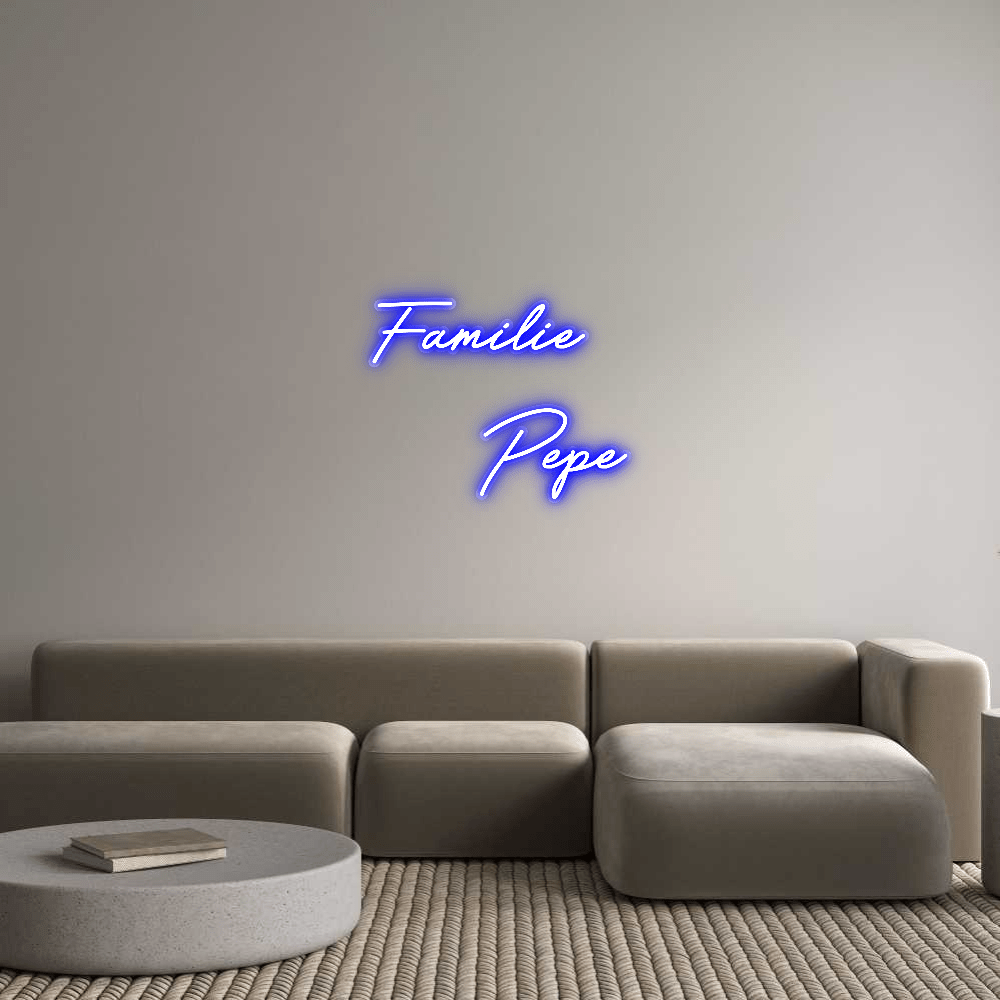 Personalisierbares Neon - LED - Schild in Pink, ideal als Wanddekoration für Wohnzimmer oder Geschäftsräume