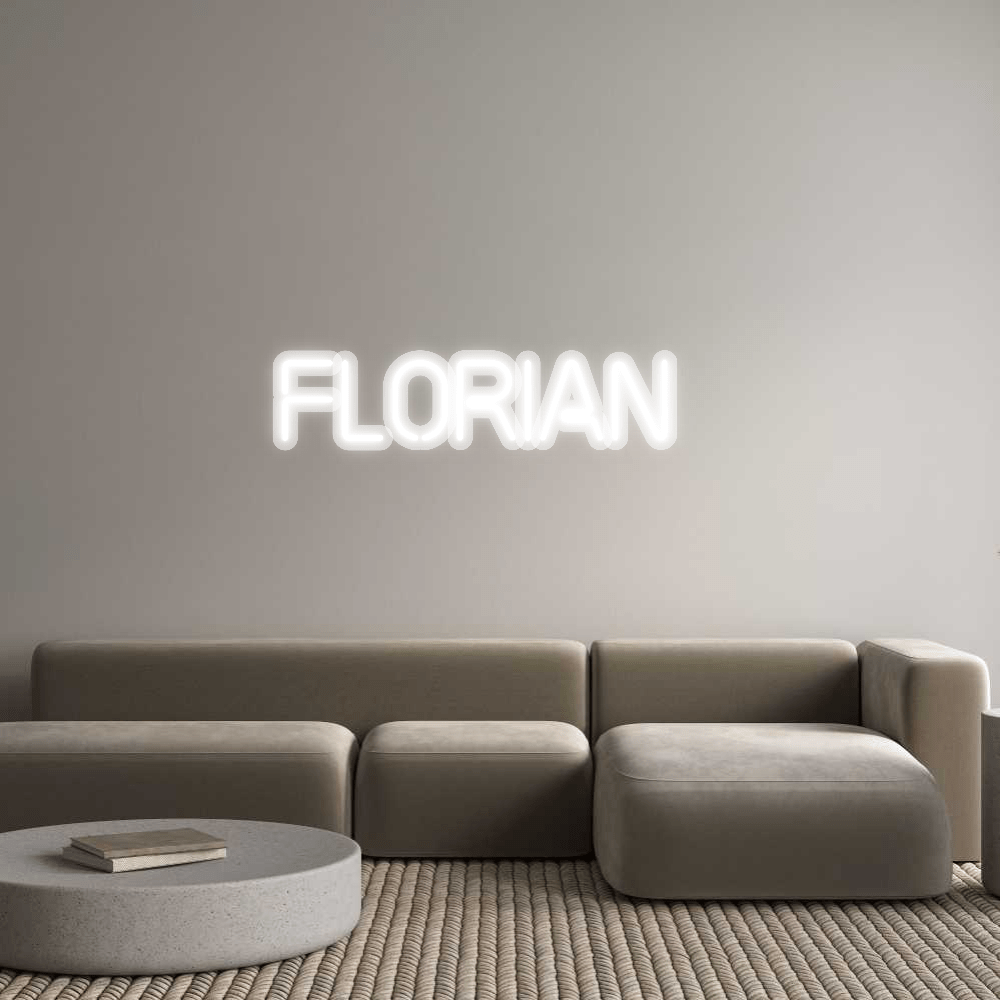 Personalisierbares Neon - LED - Schild in Pink, ideal als Wanddekoration für Wohnzimmer oder Geschäftsräume