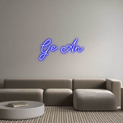 Personalisierbares Neon - LED - Schild in Pink, ideal als Wanddekoration für Wohnzimmer oder Geschäftsräume
