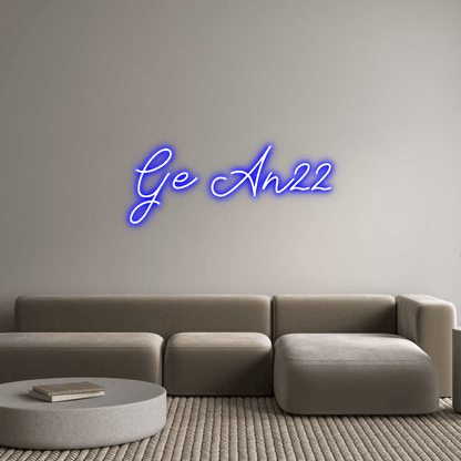 Personalisierbares Neon - LED - Schild in Pink, ideal als Wanddekoration für Wohnzimmer oder Geschäftsräume