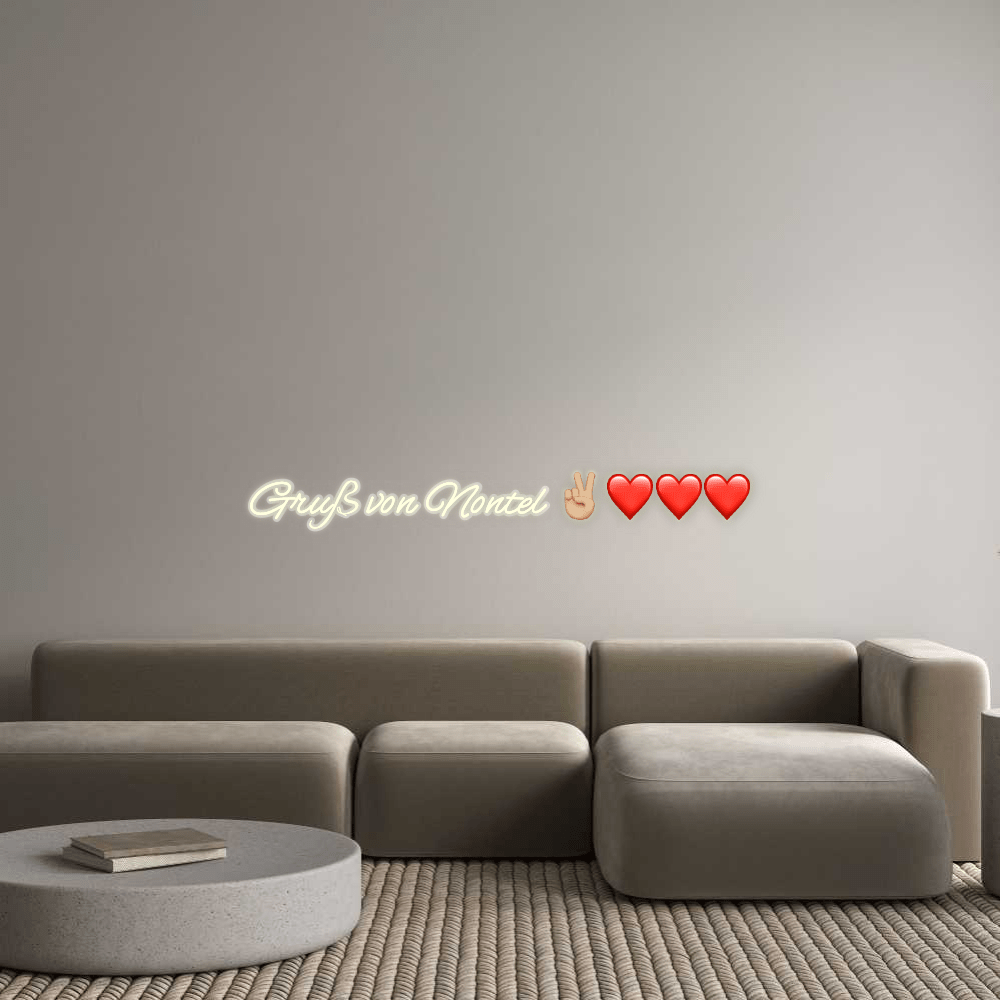 Personalisierbares Neon - LED - Schild in Pink, ideal als Wanddekoration für Wohnzimmer oder Geschäftsräume
