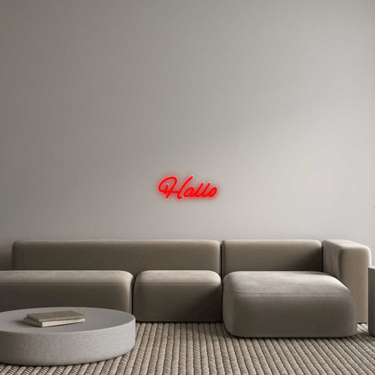 Personalisierbares Neon - LED - Schild in Pink, ideal als Wanddekoration für Wohnzimmer oder Geschäftsräume