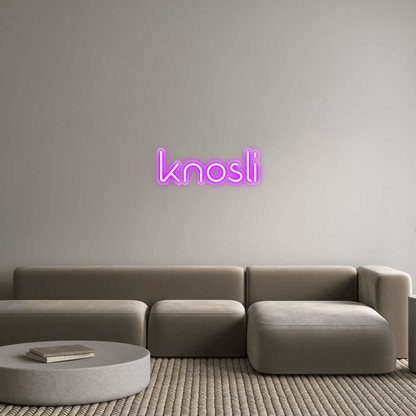 Personalisierbares Neon - LED - Schild in Pink, ideal als Wanddekoration für Wohnzimmer oder Geschäftsräume