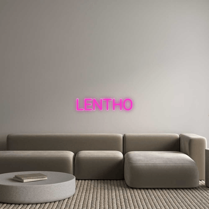 Personalisierbares Neon - LED - Schild in Pink, ideal als Wanddekoration für Wohnzimmer oder Geschäftsräume