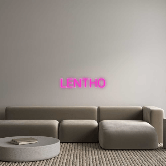 Personalisierbares Neon - LED - Schild in Pink, ideal als Wanddekoration für Wohnzimmer oder Geschäftsräume