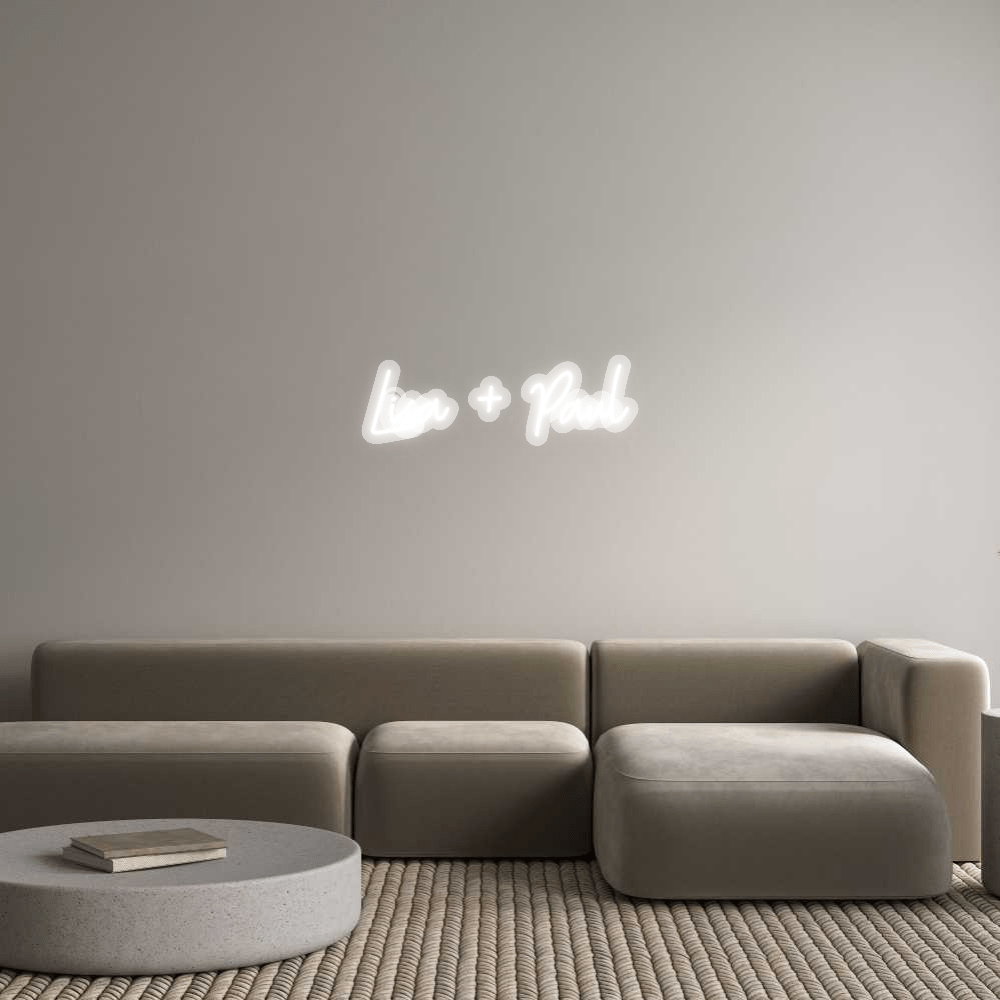 Personalisierbares Neon - LED - Schild in Pink, ideal als Wanddekoration für Wohnzimmer oder Geschäftsräume