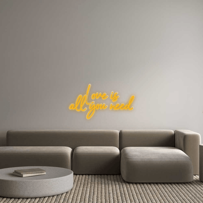 Personalisierbares Neon - LED - Schild in Pink, ideal als Wanddekoration für Wohnzimmer oder Geschäftsräume