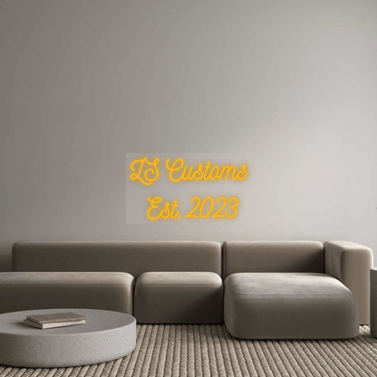 Personalisierbares Neon - LED - Schild in Pink, ideal als Wanddekoration für Wohnzimmer oder Geschäftsräume