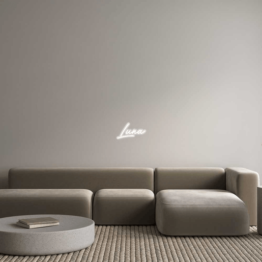Personalisierbares Neon - LED - Schild in Pink, ideal als Wanddekoration für Wohnzimmer oder Geschäftsräume