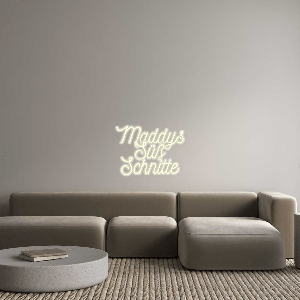 Personalisierbares Neon - LED - Schild in Pink, ideal als Wanddekoration für Wohnzimmer oder Geschäftsräume