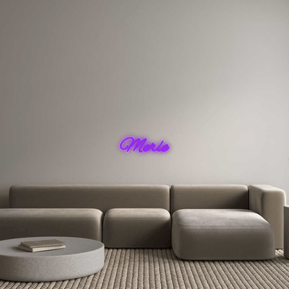 Personalisierbares Neon - LED - Schild in Pink, ideal als Wanddekoration für Wohnzimmer oder Geschäftsräume