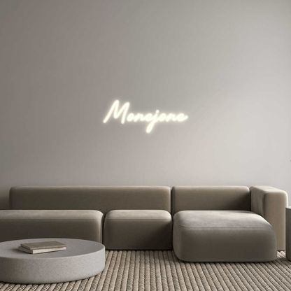 Personalisierbares Neon - LED - Schild in Pink, ideal als Wanddekoration für Wohnzimmer oder Geschäftsräume