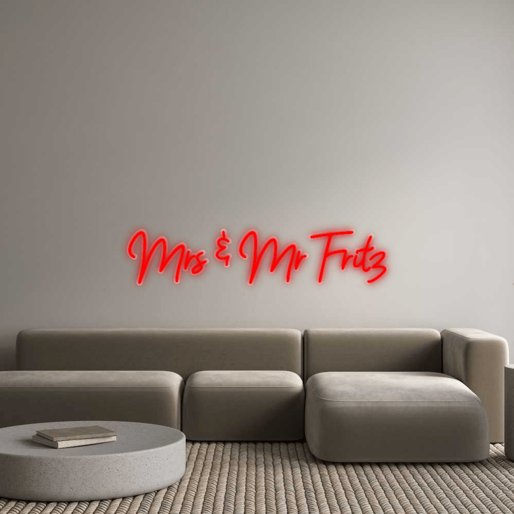 Personalisierbares Neon - LED - Schild in Pink, ideal als Wanddekoration für Wohnzimmer oder Geschäftsräume