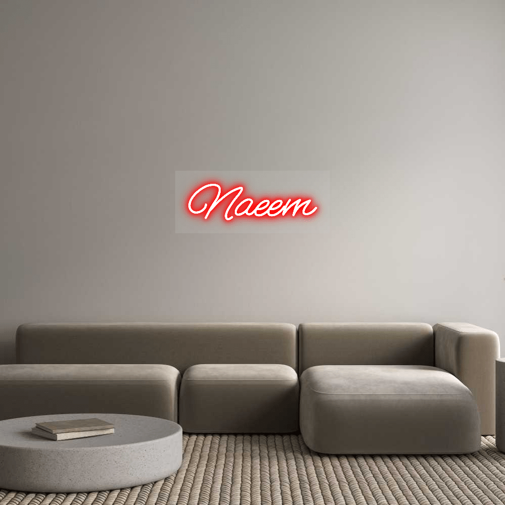 Personalisierbares Neon - LED - Schild in Pink, ideal als Wanddekoration für Wohnzimmer oder Geschäftsräume