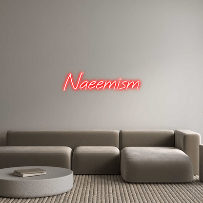 Personalisierbares Neon - LED - Schild in Pink, ideal als Wanddekoration für Wohnzimmer oder Geschäftsräume