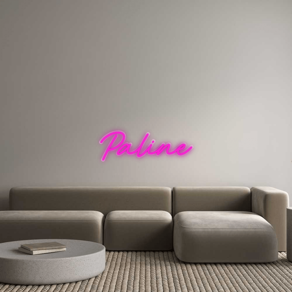 Personalisierbares Neon - LED - Schild in Pink, ideal als Wanddekoration für Wohnzimmer oder Geschäftsräume