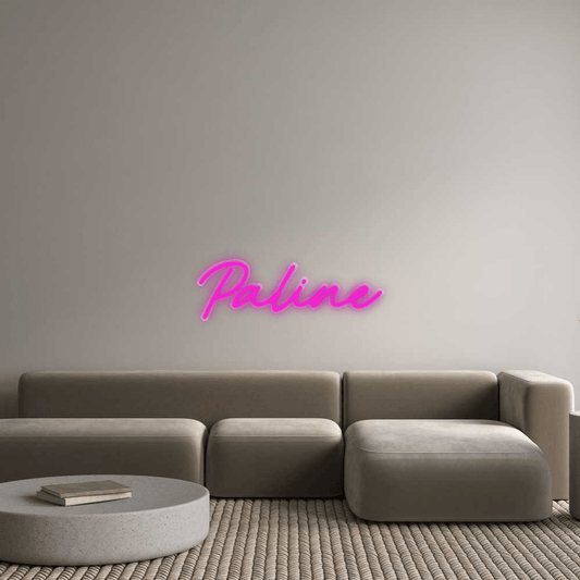 Personalisierbares Neon - LED - Schild in Pink, ideal als Wanddekoration für Wohnzimmer oder Geschäftsräume